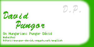 david pungor business card